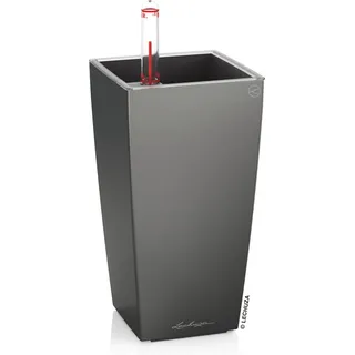 Lechuza® Pflanzgefäß Mini-Cubi Anthrazit metallic 10 cm x 10 cm