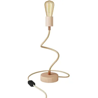 Creative Cables Mit Bulb Gelenkige Tischlampe Aus Holz Mit Diffusem Licht-flexibler Holztisch Mit Stecker-englisch - Neutral - One Size