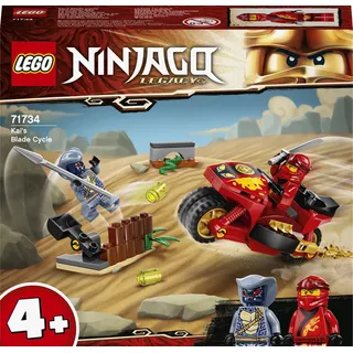 LEGO 71734 NINJAGO Kais Feuer-Bike, Motorrad Spielzeug Set mit Figuren, ab 4 Jahre - Silber