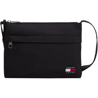 Tommy Jeans Herren Crossbody Bag Tasche Daily Ripstop mit Außentasche, Schwarz (