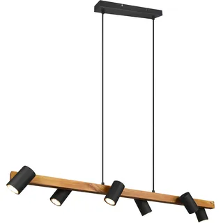 Trio Marley 6-flg. 20 cm schwarz matt Holz, Metall