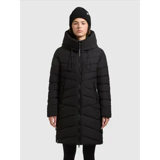 Steppmantel KHUJO "VARE", Damen, Gr. S (36), schwarz, Steppware, Obermaterial: 100% Polyester. Futter: 100% Nylon. Wattierung: 100% Polyester, unifarben, elastischer Bund, Mäntel Steppmantel, aus Steppware, lockerer Sitz