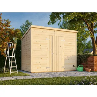 Leif Gerätehaus 273 x 170 cm Dunkelgrau Lackiert