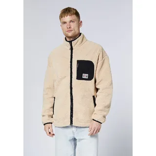 Fleecejacke CHIEMSEE, Herren, Gr. S (44/46), sand, 100% Polyester, Jacken Fleecejacke