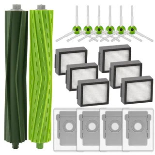 (18 Stück) i7 Ersatzteile für iRobot I-Serie i1 i1+ i3 i3+ i4 i4+ i5 i5+ i6 i6+ i7 i7+ i8 i8+, E-Serie e5 e6, J-Serie j5 j6 j7 j8 j5+ j6+ j7+ j8+ j9+ (NICHT FÜR Combo J7+/J9+)