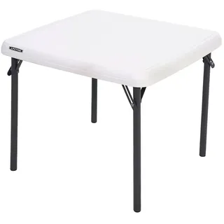 Lifetime 61x61x53.5 Cm Klappbarer Gartentisch - White - One Size