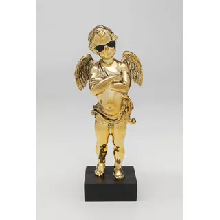 Kare Design Deko Figur Cool Angel, Gold, 29x12x9 cm, Deko Objekt, Engels Motiv, Wohnaccessoires, Wohnzimmer