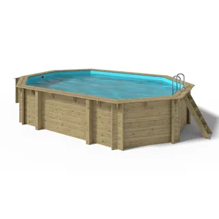 OKU Obermaier GmbH OKU Holzpool EMOTION-FUN oval 657 x 457 x 131 cm