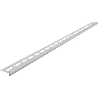 Sapho Übergangsprofil, rechts, Höhe 12 mm, Länge 1500 mm, gebürsteter Edelstahl matt