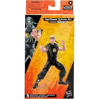 Power Rangers x Cobra Kai Lightning Morphed Johnny Lawrence Black Boar Ranger Figur 15 cm