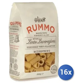 16x Multipack Rummo Hartweizengrieß 51 Mezzi Rigatoni Gr 500