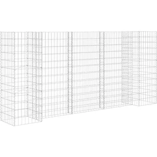 vidaXL H-förmiger Gabionen-Pflanzkorb 260 × 40 × 120 cm