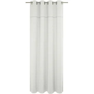 Vorhang WIRTH "Wiessee", weiß, B:150cm H:255cm, Baumwolle, Leinen, Modal, Gardinen, Vorhang, nach Maß