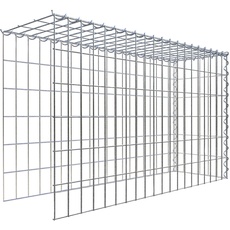 Bild Gabione, silbergrau, Maschenweite 5 cm x 10 cm,