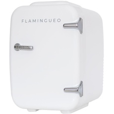Flamingueo Mini Kühlschrank 4L - Kühlschrank Klein 12V/220V, Skincare Fridge, Funktion Kühlen und Heizen, Kleiner Kühlschrank, Room Decor, Minibar
