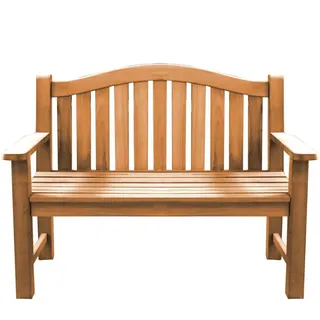 XXL Parkbank Catania Teak Massivholz extra stark - Breite: 120 cm