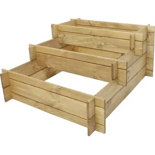 Westmann Holz Hochbeet Karla | Natur | 119x99x52 cm - Braun