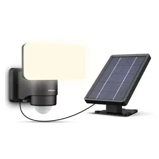 Philips LED Tylus 929004632401 Solar-Außenwandleuchte mit Bewegungsmelder LED 6W Schwarz