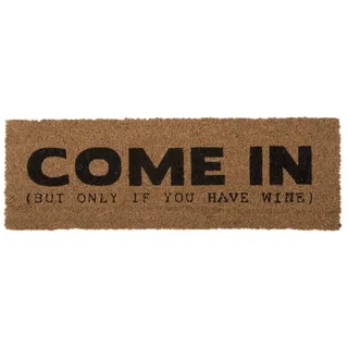Present Time – Fußmatte Come In – Braun – 75 x 25 x 1,5 cm - Braun