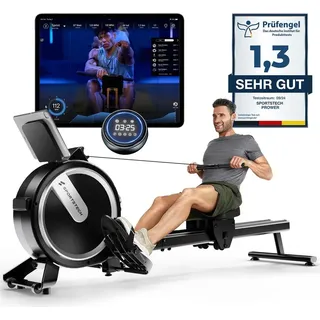 Sportstech PROwer Rudergerät für Zuhause - Schwarz