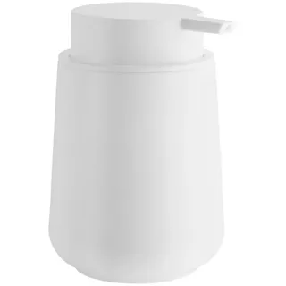 Seifenspender , Weiß , Kunststoff , 4.5x12.5x4.5 cm , Kunststoffpumpe , Badaccessoires, Seifenspender