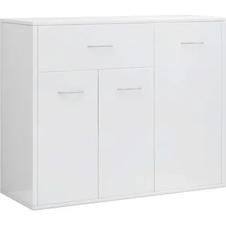 vidaXL Sideboard Hochglanz-Weiß 88x30x70 cm Holzwerkstoff