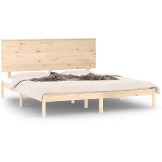 vidaXL Massivholzbett 180x200 cm - Braun
