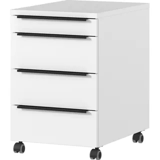 Germania Rollcontainer 42,0 x 60,0 x 63,0 cm weiß