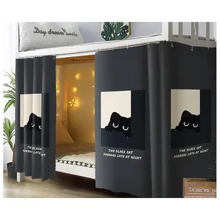 Bettvorhang Hochbett Kinder Etagenbett Vorhang Bettvorhänge Schlafzimmer Betthimmel Mädchen Jungen Bettzelt Schlafsaal Bett Vorhänge Cartoon Schlafzelt Kinderzimmer Bett Zelt Umrandung 2x1.15m (LxH)