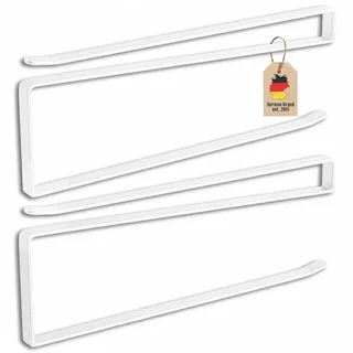 Intirilife Papierrollenhalter (2-tlg. Set) , Weiß , Metall , 1.1x10x26 cm , Küchenzubehör, Küchenhelfer, Küchenrollenhalter