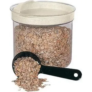 Runder Curver-Behälter mit einem Fassungsvermögen von 1 Liter zur Aufbewahrung von Lebensmitteln - Transparent