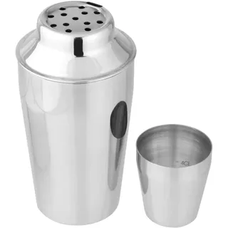 Fackelmann Cocktailshaker 400 ml Edelstahl mit integriertem Sieb