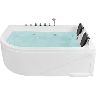 Beliani Whirlpool Badewanne mit Tür 120 x 180 x 70 cm