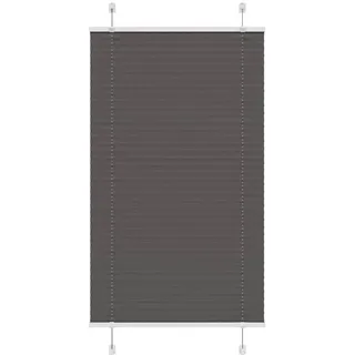 vidaXL Plissee Schwarz 80x100 cm Stoffbreite 79,4 cm Polyester