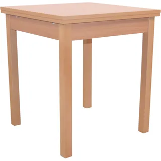 Hofmann Living And More Ausziehtisch 67 x 75 x 75 cm beige