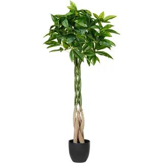Beliani Kunstpflanze Pachira Tree 120 cm