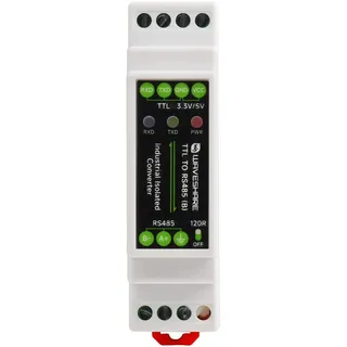 Waveshare Rail-Mount TTL to RS485 Galvanic Isolated Converter 600W Lightningproof & Anti-Surge Multi-Isolation Protectio Longer Transmission Distance