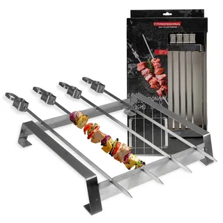 FMprofessional Grillspieß 34 x 24,5 cm Edelstahl/weiß