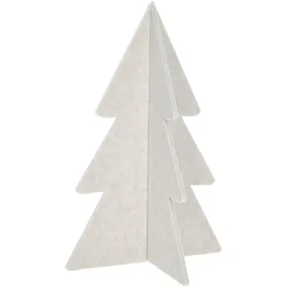 itsisa 3D Filz Tannenbaum zum Stellen H:80 cm in Weiss - Weihnachtsdeko, Weihnachtsbaum, Weihnachten Dekoration, Adventsdeko, Winterdeko