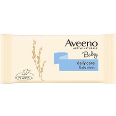Aveeno Baby Daily Care Waschlappen mit Haferextrakt und Aloe, 72 Tücher