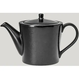 RAK Porcelain EDTP40 Edge Teekanne mit Deckel, Schwarz, 4 Stück