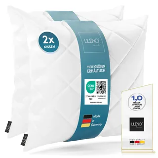 LILENO HOME 2er Set Kissenfüllung 30 x 30 cm - 95°C waschbares Innenkissen | geeignet für Allergiker - Polyester Kisseninlet als Couchkissen, Sofa Kissen, Cocktailkissen und Kopfkissen