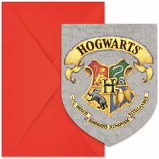 Procos, Grusskarte + Briefpapier, Einladungen Harry Potter FSC (6 Stk.)