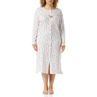 Marlon Damen Ellie Knopfleiste Nachthemd, Spice Red, 8-10