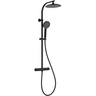 Schütte Madura Fresh Duschsystem Schwarz 24,0 cm