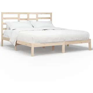vidaXL Massivholzbett ohne Matratze 200x200 cm