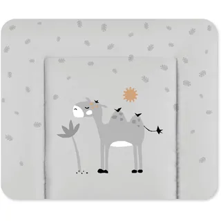 Julius Zöllner Zöllner Wickelauflage Softy 75x75 cm - Wickelunterlage - wasserdicht und abwischbar - Made in Germany – Oeko-Tex Standard 100 – Savanne grau