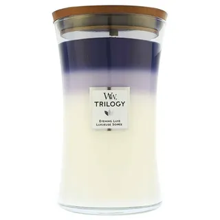 Woodwick Evening Luxe Trilogy große Duftkerze 609 g lila