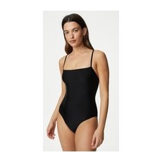 Womens M&S Collection Square Neck Swimsuit - Black, Black - 12-LNG