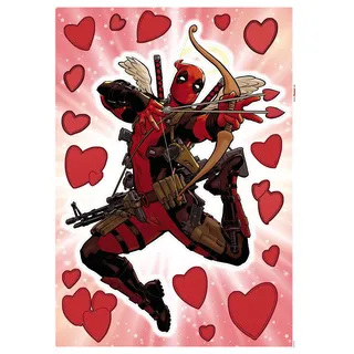 KOMAR Deko-Sticker Deadpool Lovepool 50 x 70 cm